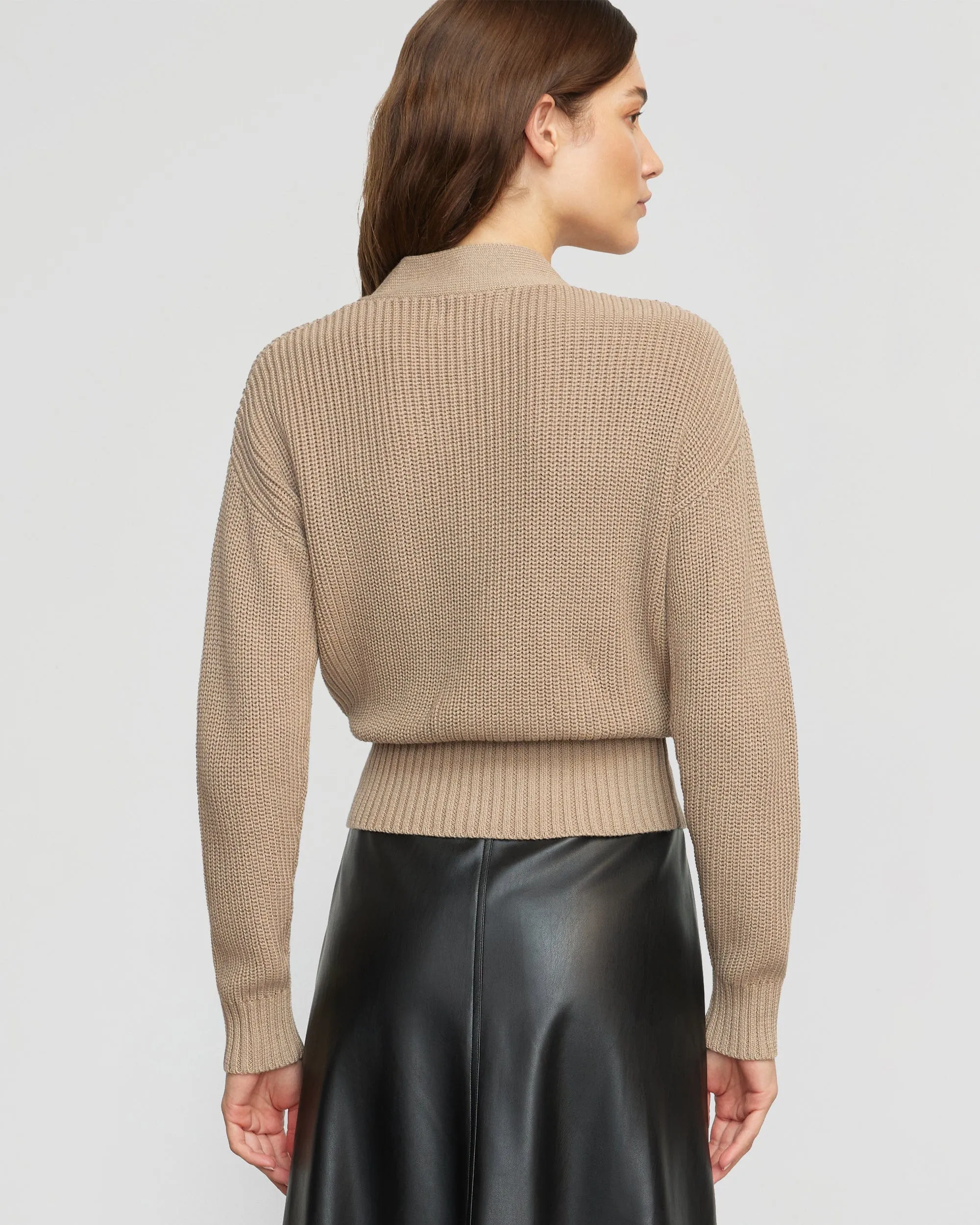 Maren V-Ausschnitt Crop-Pullover