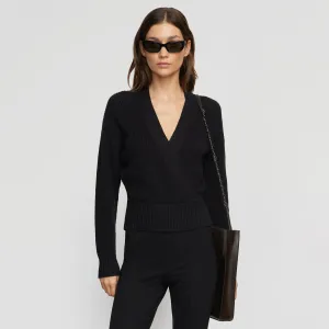 Maren V-Ausschnitt Crop-Pullover