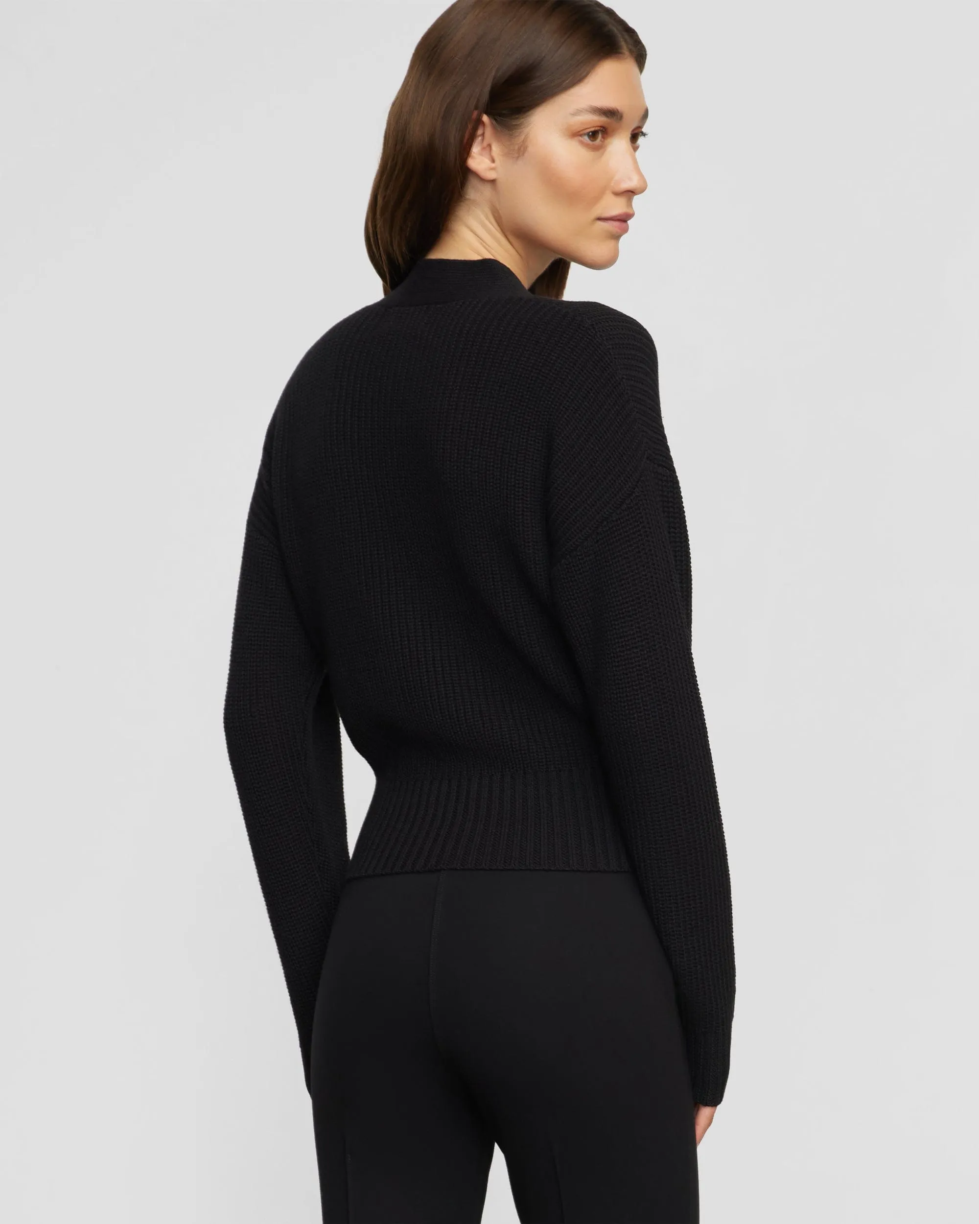 Maren V-Ausschnitt Crop-Pullover