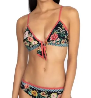 Mia Front-Knoten Bikini-Oberteil in Mehrfarbig