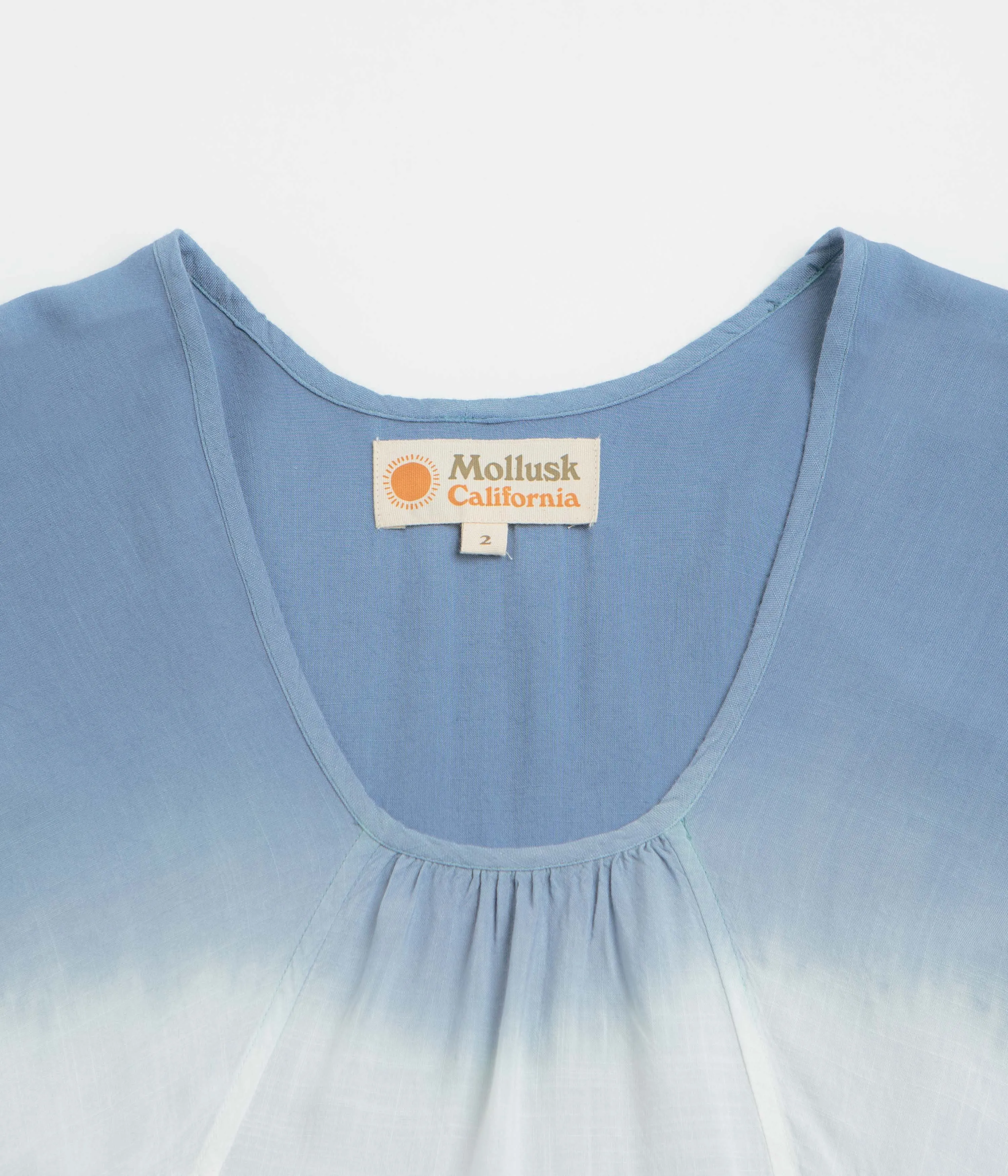 Mollusk Damen Sol Kaftan Hemd - Indigo Dip-Dye Mollusk Kleidung