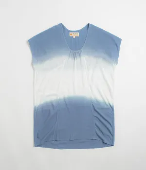Mollusk Damen Sol Kaftan Hemd - Indigo Dip-Dye Mollusk Kleidung