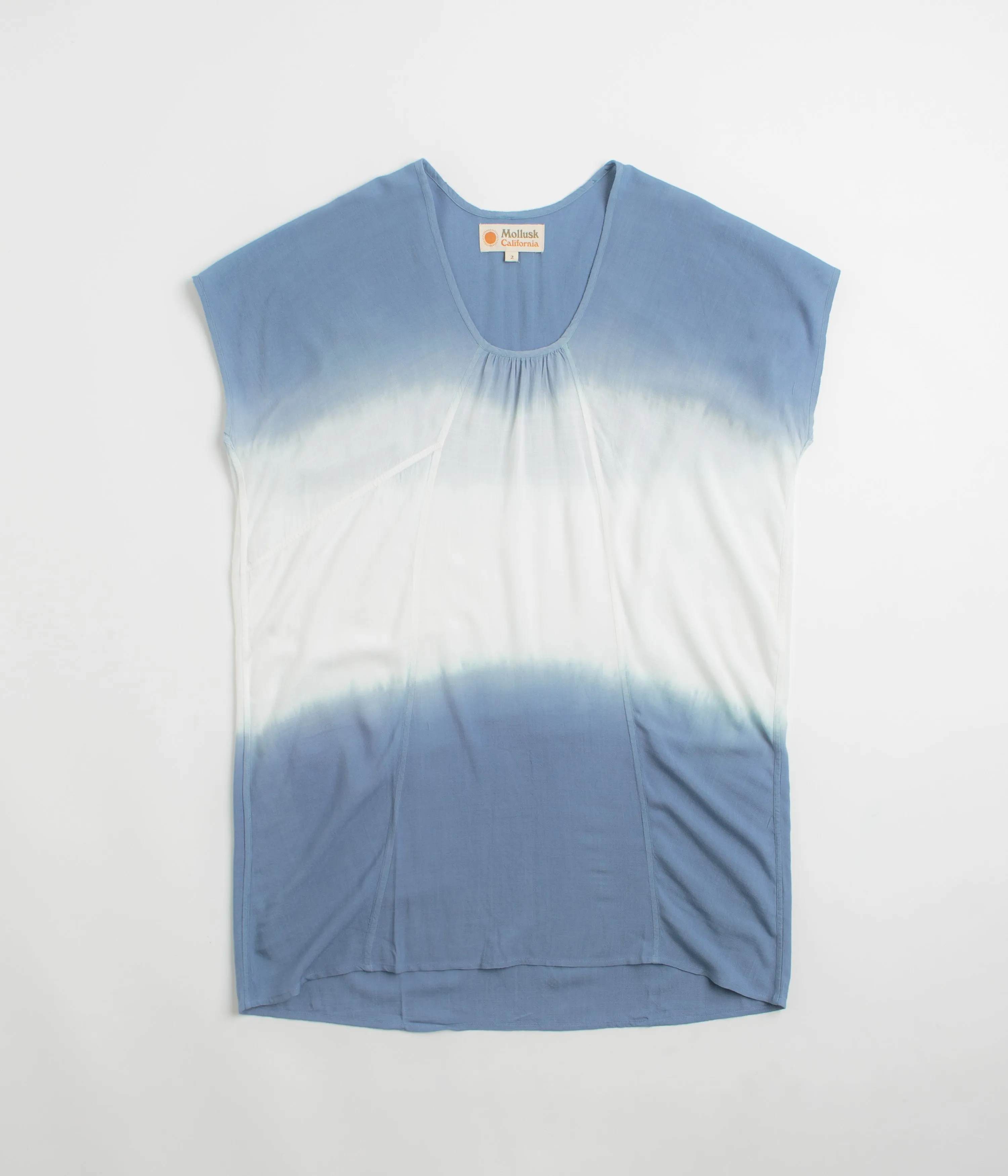 Mollusk Damen Sol Kaftan Hemd - Indigo Dip-Dye Mollusk Kleidung