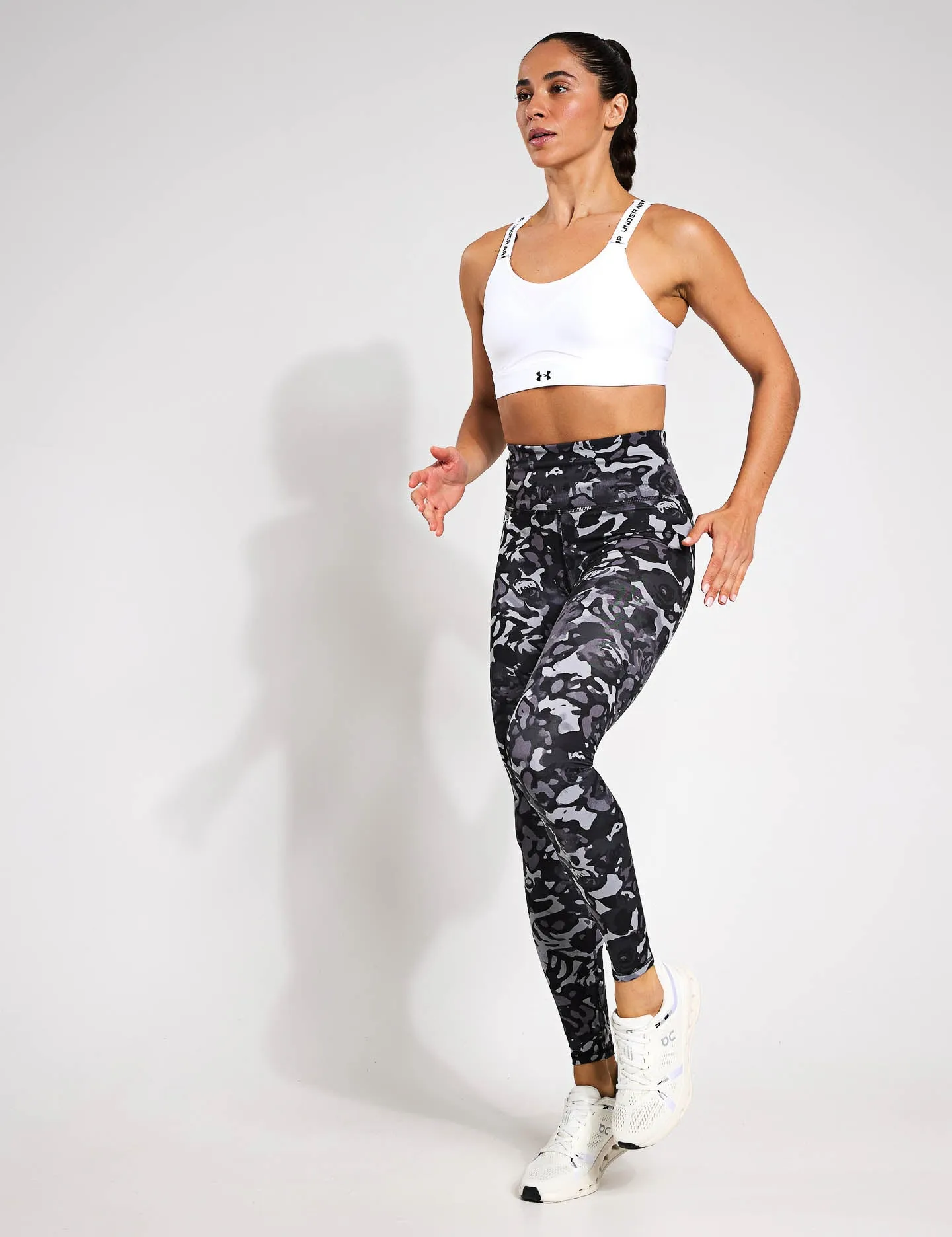 Bewegungsdruck Leggings - Schwarz/Titangrau Under Armour Kleidung