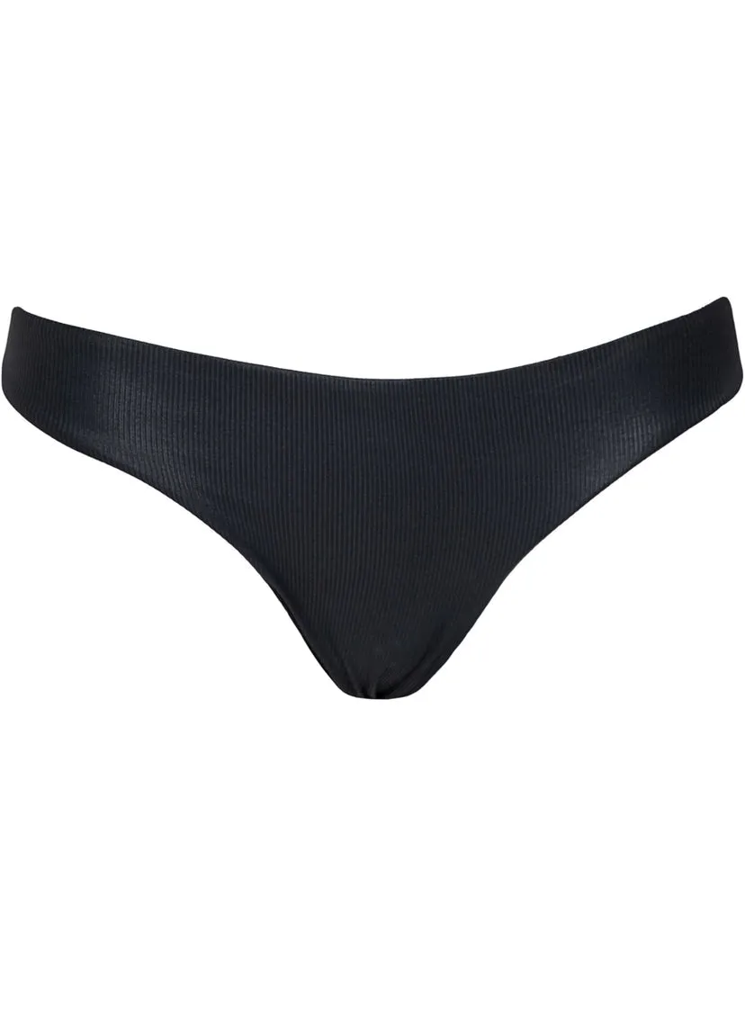 Onyx Schwarz Flirt Low-Rise Bikini-Unterteil