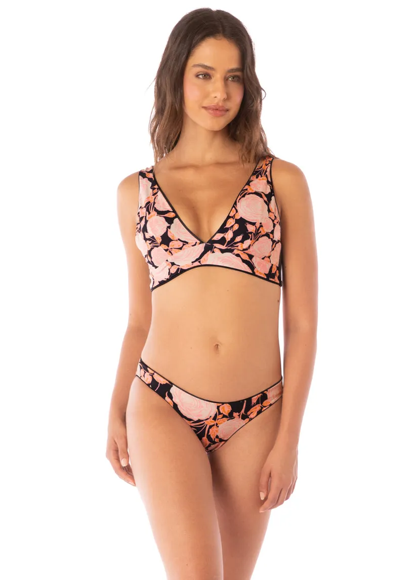 Onyx Schwarz Flirt Low-Rise Bikini-Unterteil