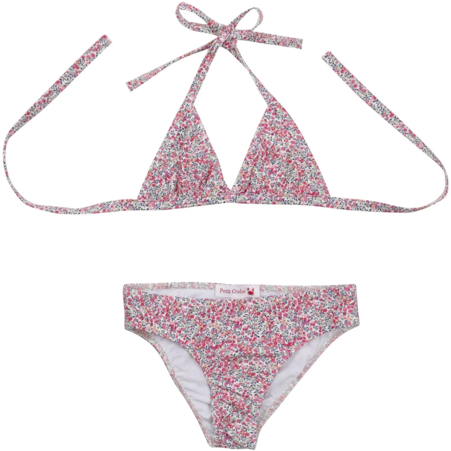 Petit Crabe Wiltshire Bud Elle Triangle Bikini - Hergestellt aus Liberty© Stoff Petit-Crabe