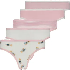 Polo Ralph Lauren 5er-Pack Bikini-Slip mit Hauch von Rosa