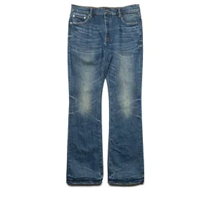 Purple Brand Low-Rise Schlagjeans mit Kintsugi-Effekt - Dunkelindigo