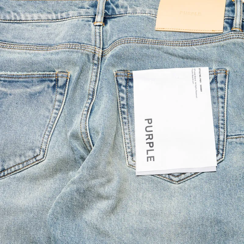 Purple Brand Low Rise Skinny Leg Electric Tint Jeans - Mittelindigo