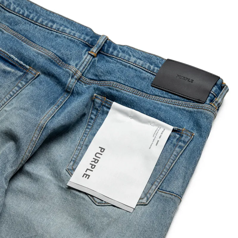 Purple Brand Low Rise Skinny Leg Ice Washed Jeans - Hellindigo