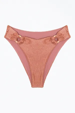 Rebecca Rippen-O-Ring-Bikiniunterteil in Blush