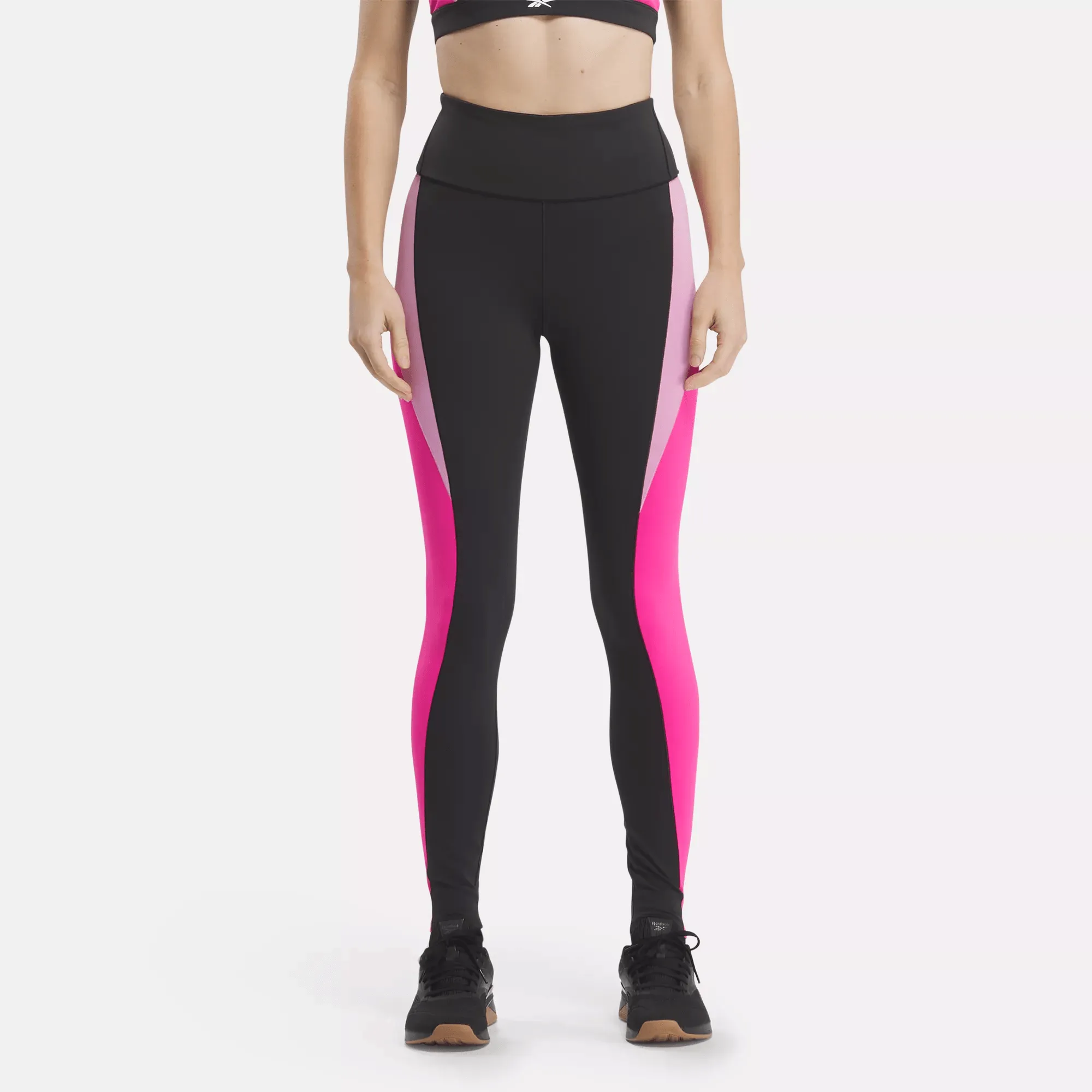 Reebok Bekleidung Damen Lux High-Rise Colorblock Leggings