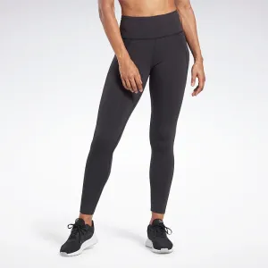 REEBOK DAMEN LUX HIGH RISE SCHWARZE LEGGINGS