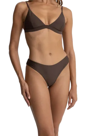 Rhythm Clothing Klassische Urlaubs-Bikini-Unterteile in Schokolade