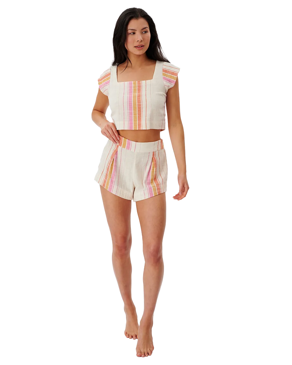 Rip Curl Clothing Heat Wave Top in Beige