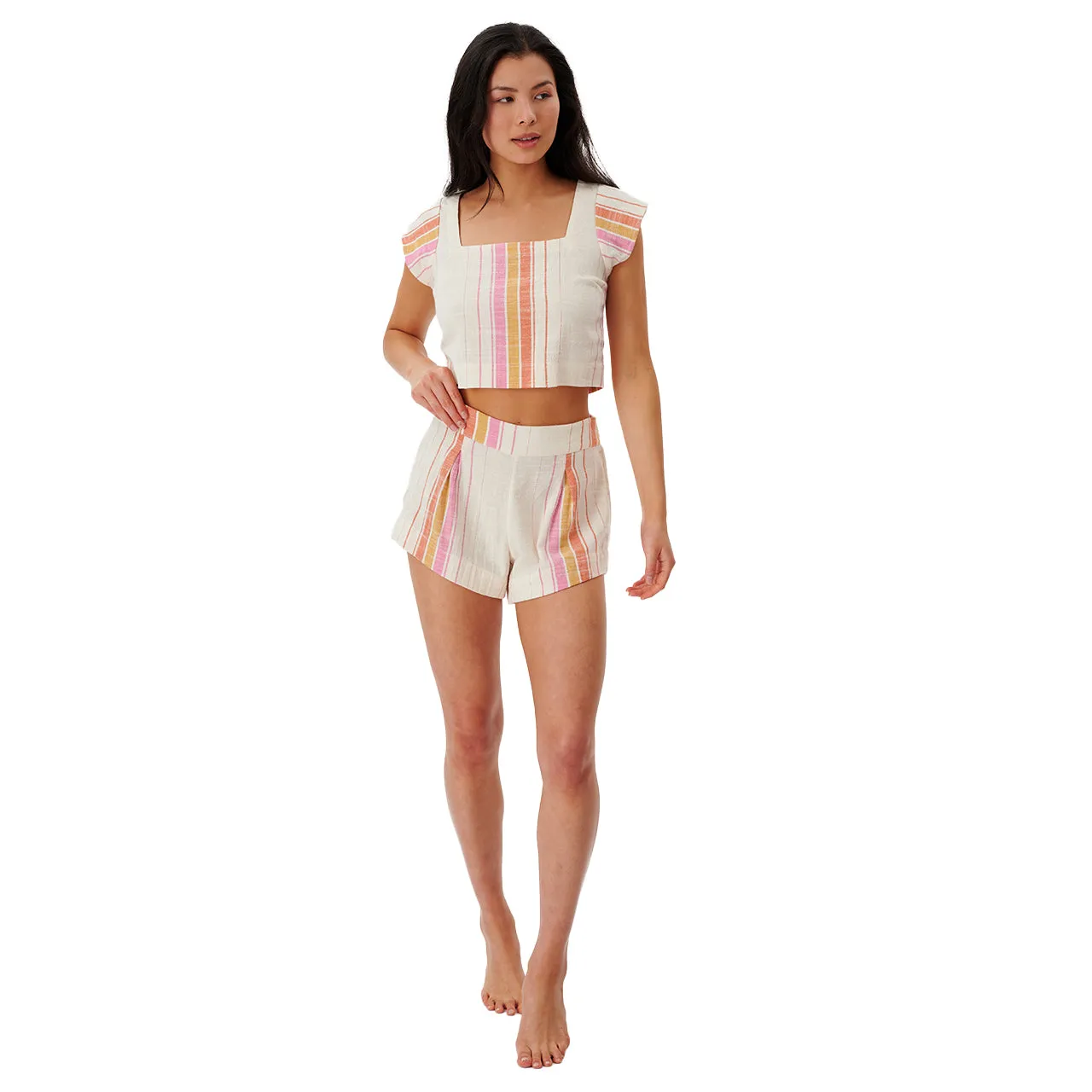 Rip Curl Clothing Heat Wave Top in Beige