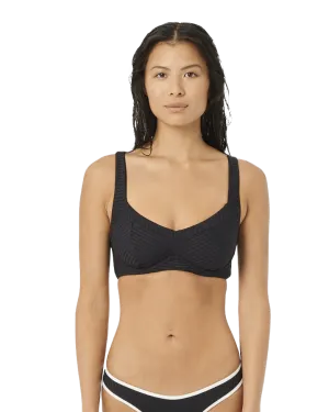 Rip Curl Clothing Premium Surf E Bralette Bikini-Oberteil in Schwarz