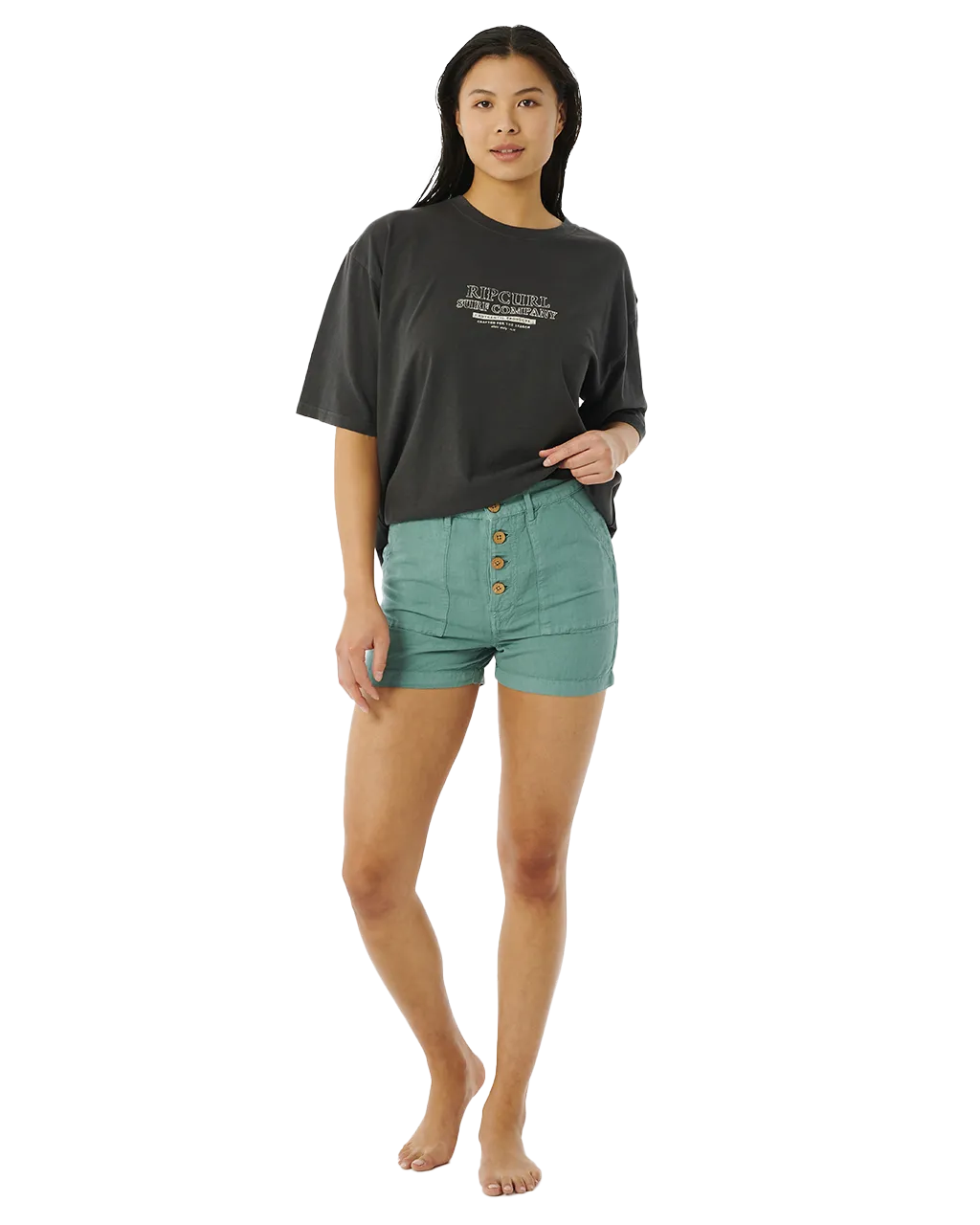 Rip Curl Clothing Sommer Palmen-Wandelshorts in Petrol