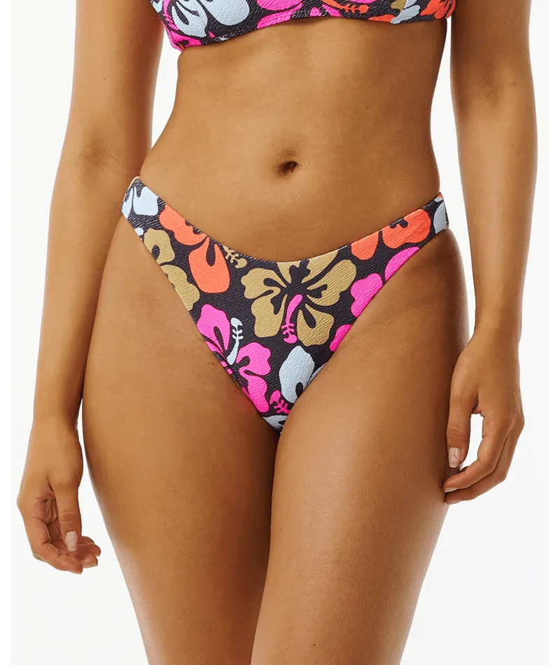 Rip Curl Hibiscus Heat Hi Cut Freche Badehose-Multi