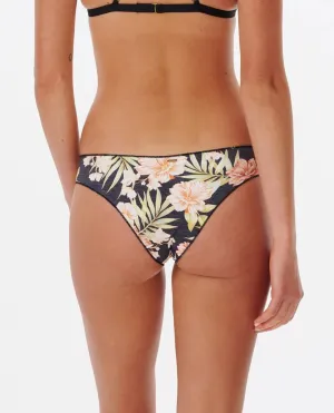 Rip Curl Sol Seeker Cheeky Bikini-Höschen - Schwarz