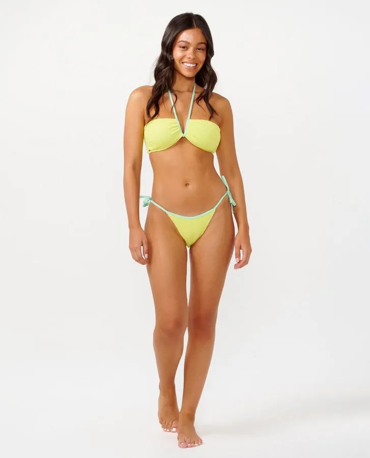 Rip Curl Sonnige Seite Bindeseite Freches Höschen-Limettenfarbe