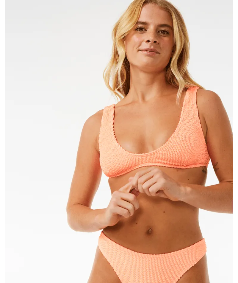 Rip Curl Sunshine Cheeky Bottom-Koralle
