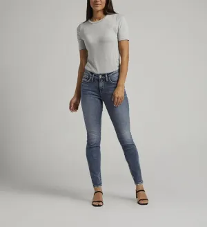 Silver Suki Mid Rise Skinny
