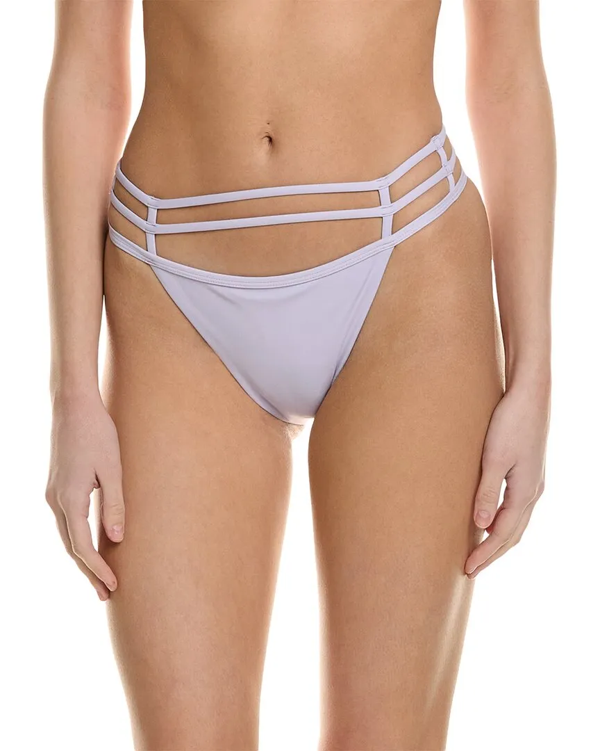 SIMKHAI Moxie Crystal Mesh String Bikini-Höschen