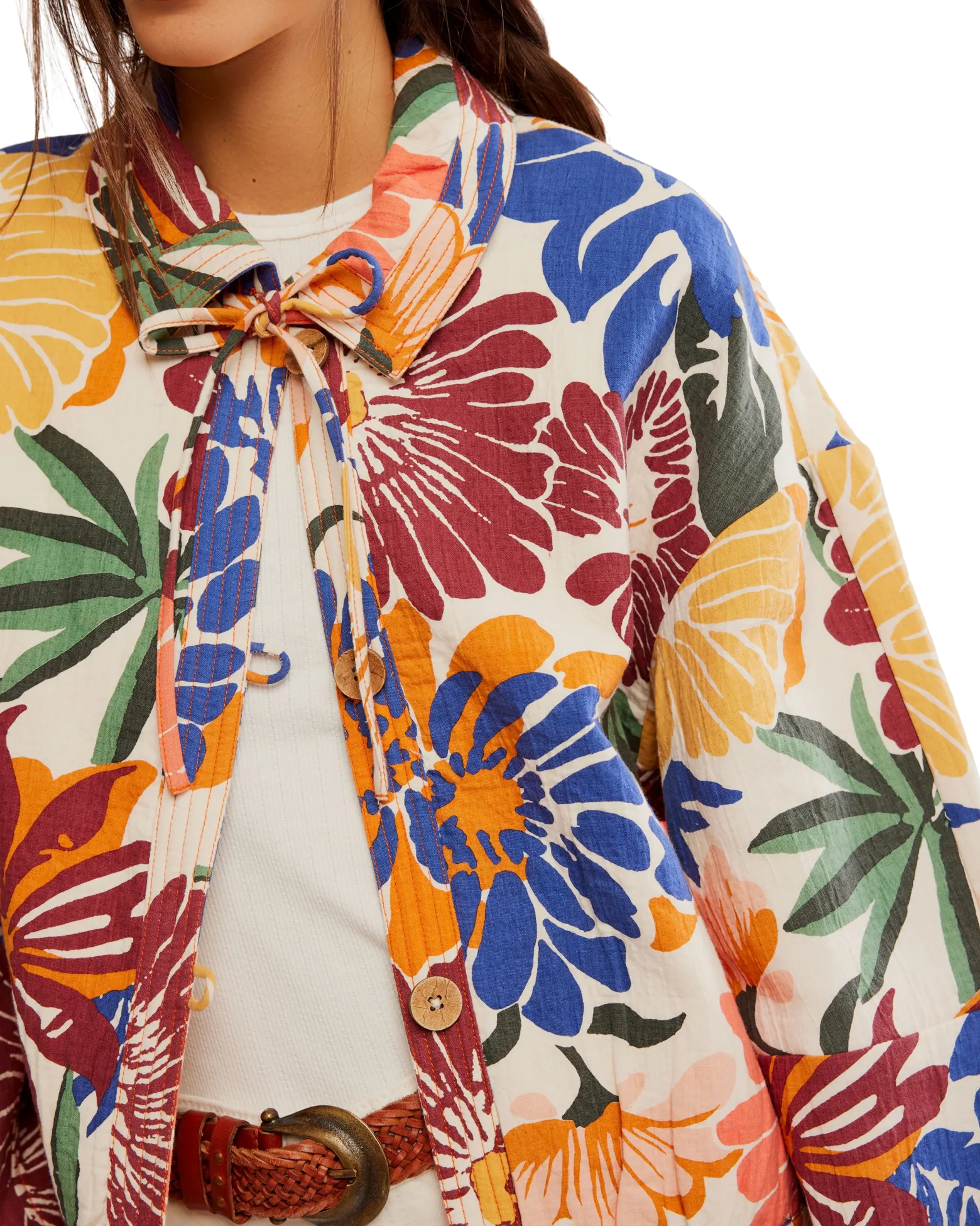 Soleil Strandjacke in Tropen-Kombination