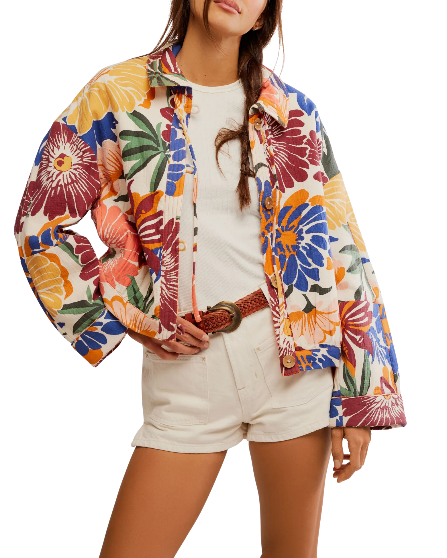 Soleil Strandjacke in Tropen-Kombination