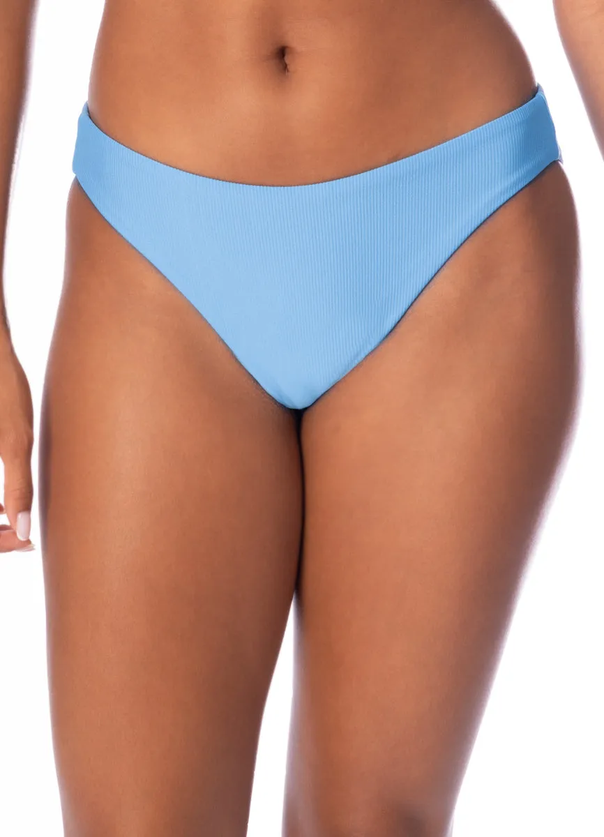 Steinblaue Erhabenheit Klassischer Bikini-Boden mit regulärer Passform