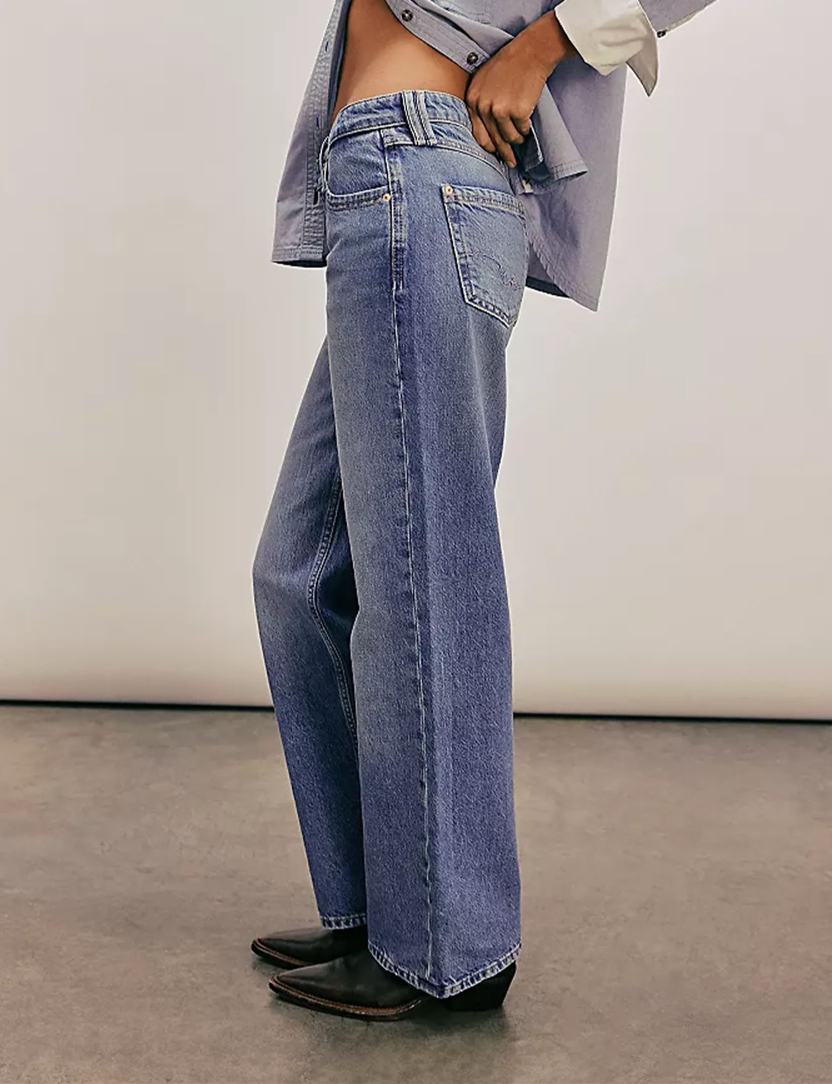 Tennessee Low Rise Boyfriend Jeans, Cowboy Romance Kleidung_free-people