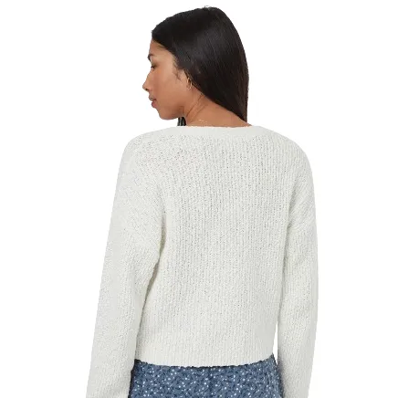 Tentree Clothing Damen Highline Boucle Cardigan (Vintage Weiß)
