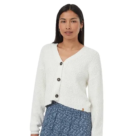 Tentree Clothing Damen Highline Boucle Cardigan (Vintage Weiß)