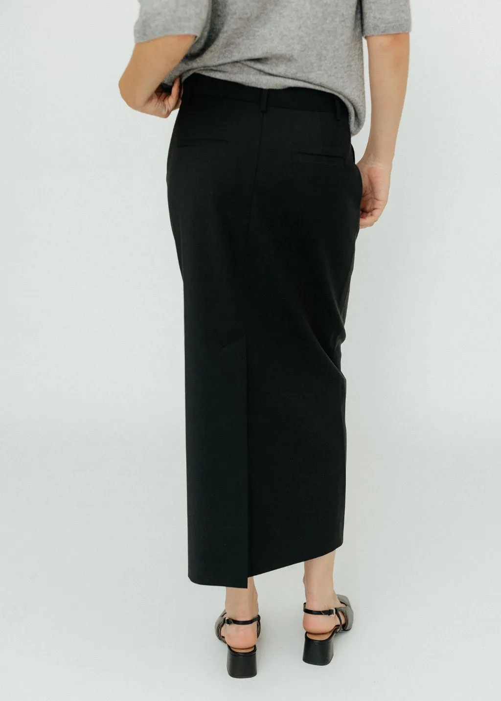 Tibi Tropical Wolle Maxi Hosenrock Kleidung_tibi