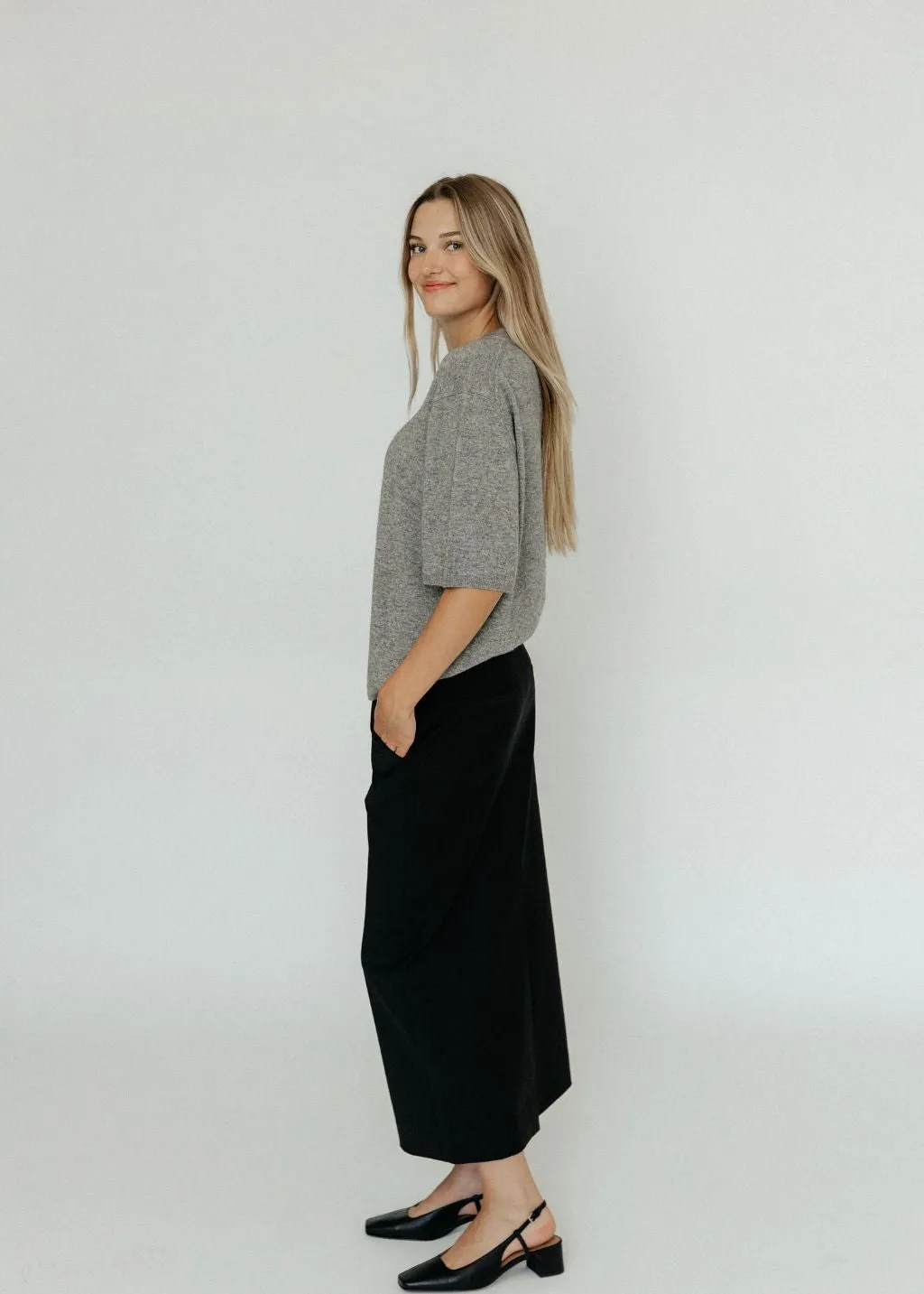 Tibi Tropical Wolle Maxi Hosenrock Kleidung_tibi