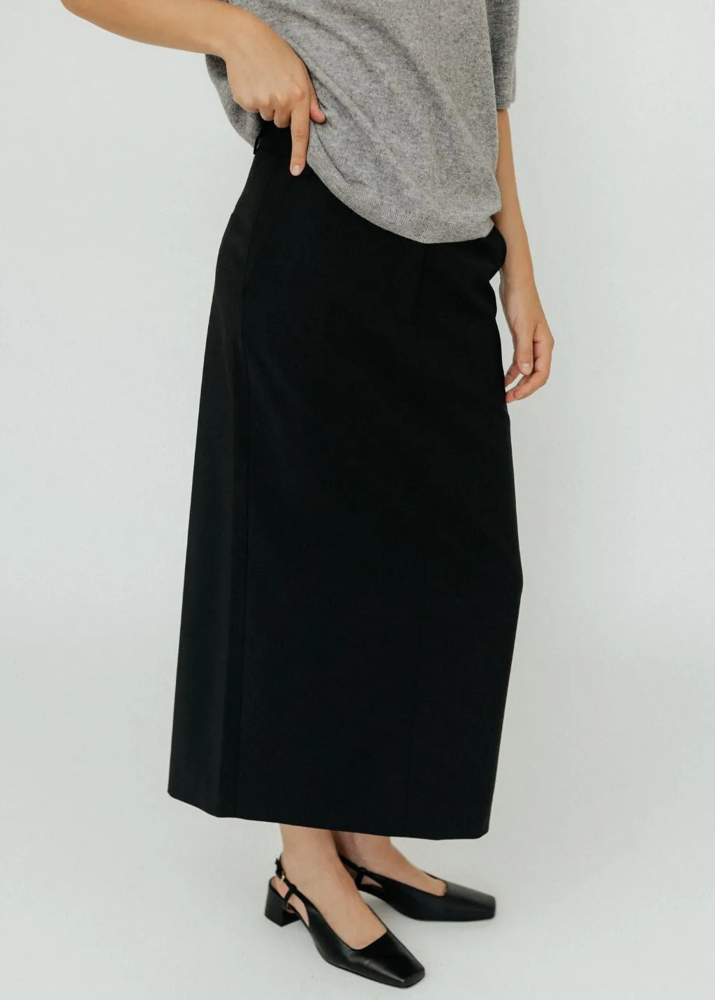 Tibi Tropical Wolle Maxi Hosenrock Kleidung_tibi