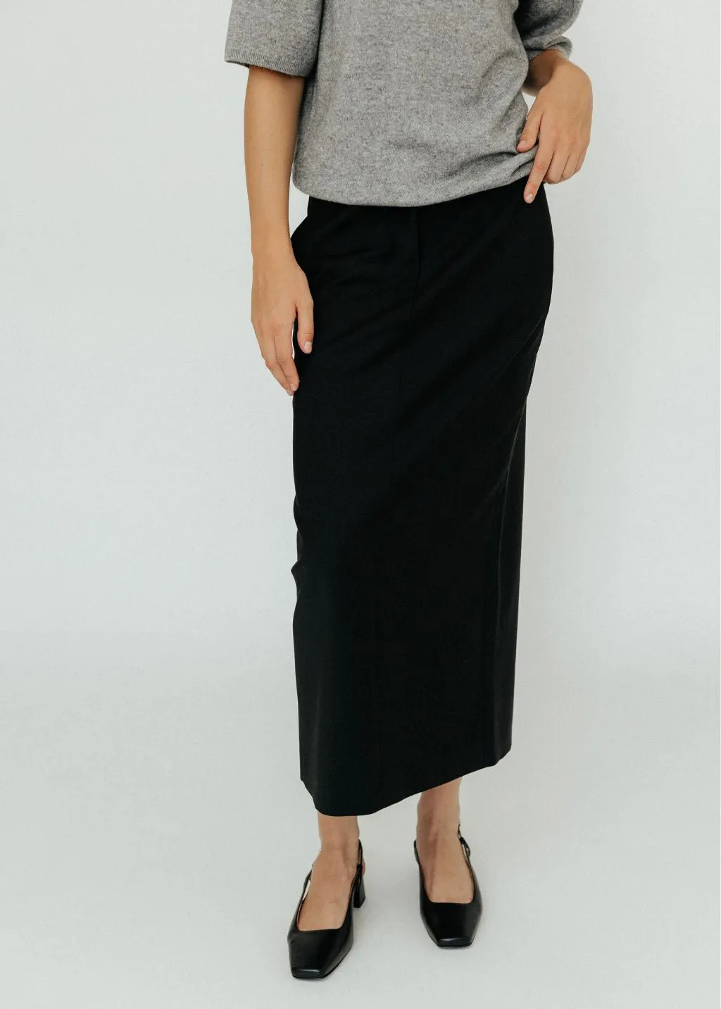 Tibi Tropical Wolle Maxi Hosenrock Kleidung_tibi