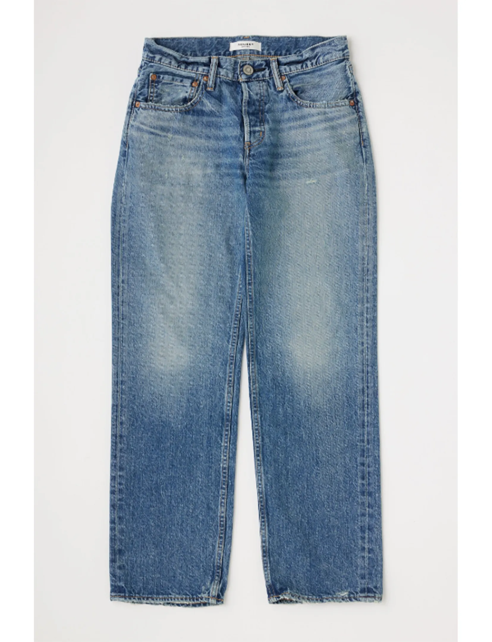 Trigg Low Rise Straight, Blaue Kleidung_moussy