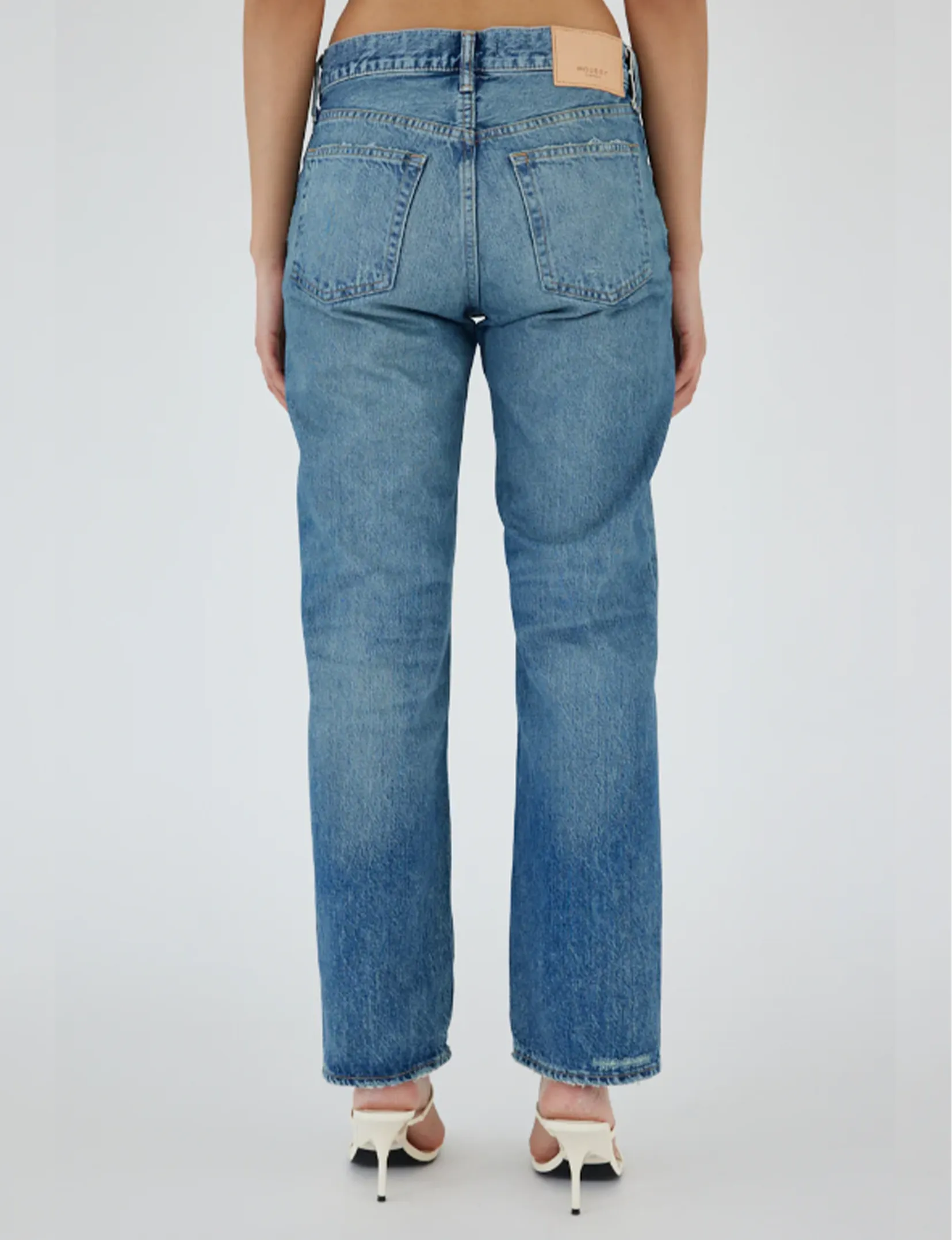 Trigg Low Rise Straight, Blaue Kleidung_moussy