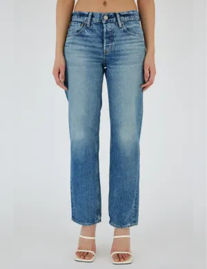 Trigg Low Rise Straight, Blaue Kleidung_moussy