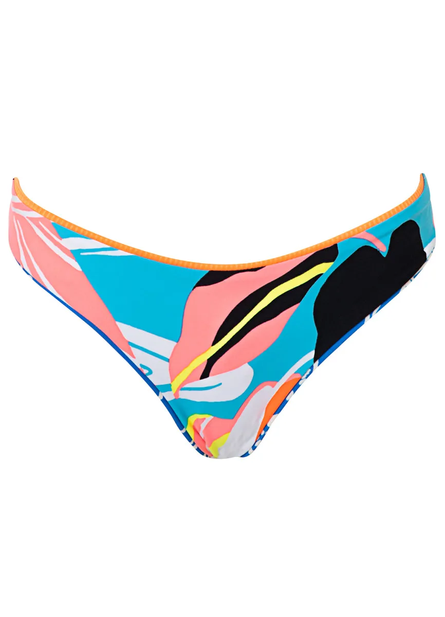 Tropisches Paradies Flirt Low-Rise Bikini-Unterteil mit dünnen Seiten
