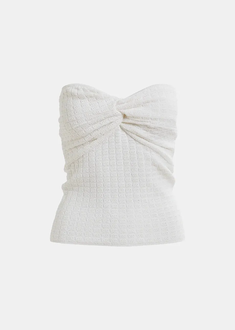 Röhrenoberteil Holo Off-White