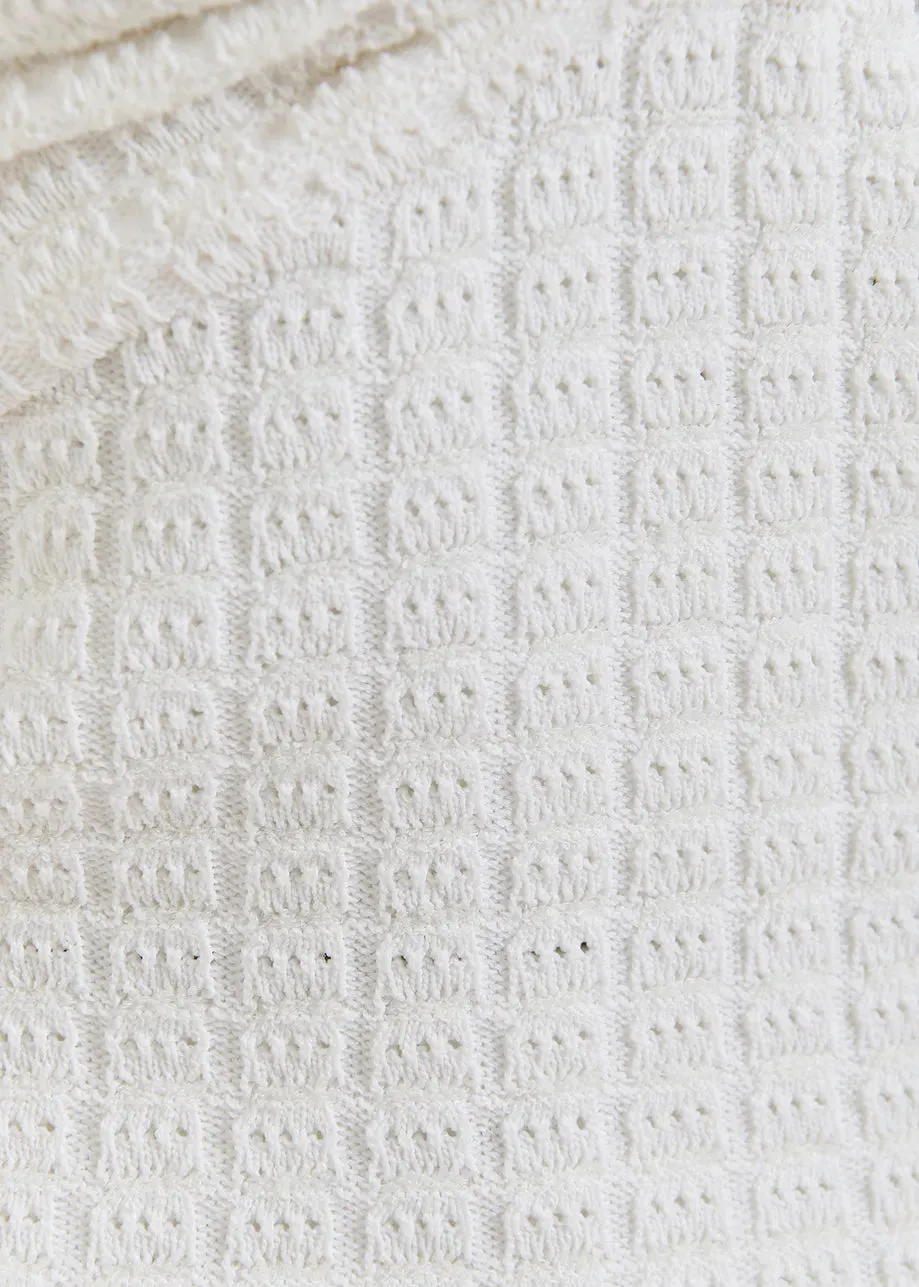 Röhrenoberteil Holo Off-White