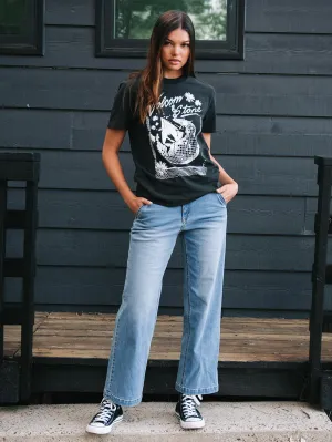 Volcom 1991 Stonewashed Low-Rise Jeans Blau Drift Volcom