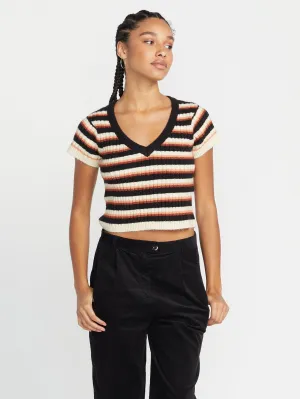Volcom Cheeky Bird Damenpullover Schwarz Kombination Volcom