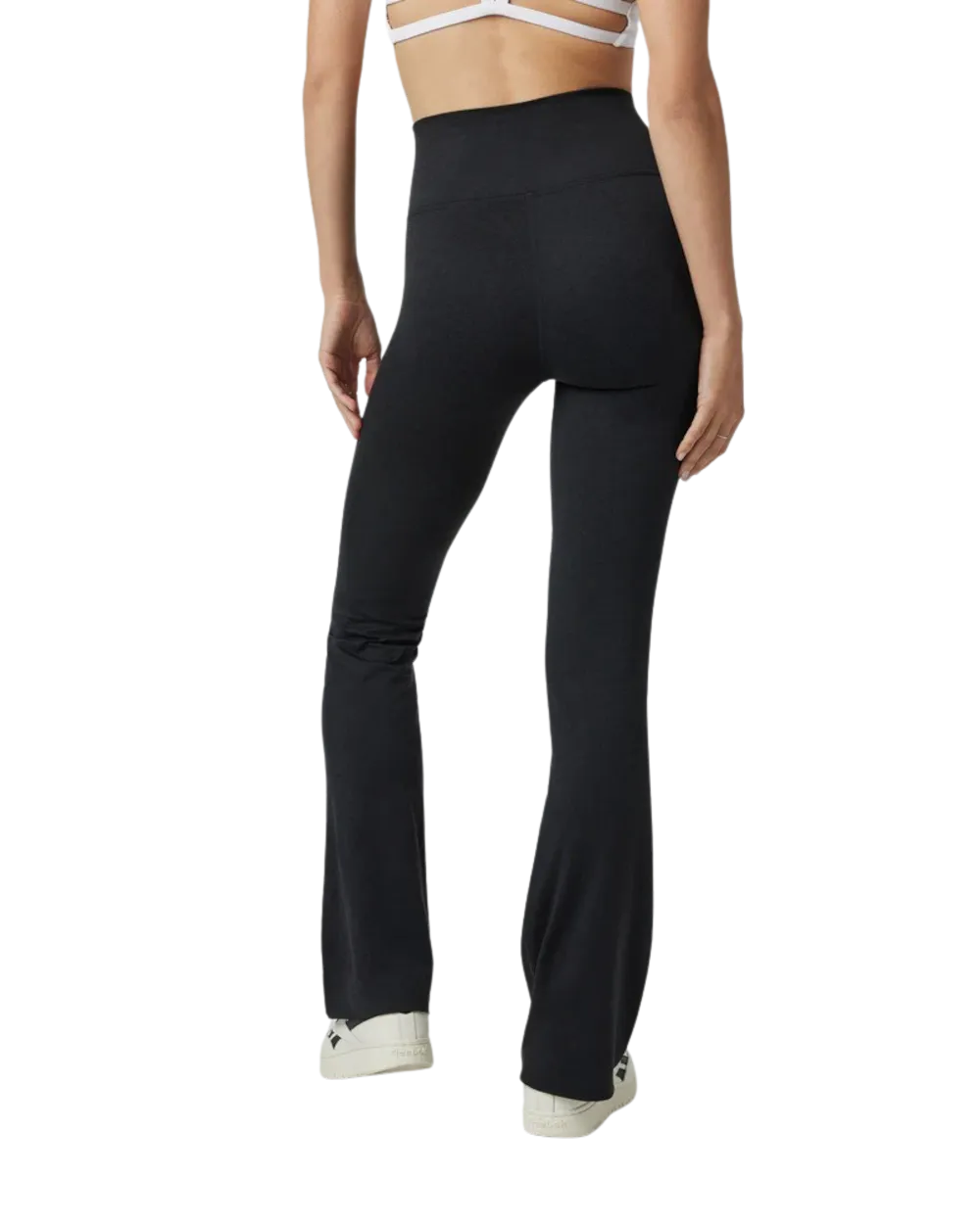 Vuori Kleidung Halo Slim Flare Hose in Schwarz Heather