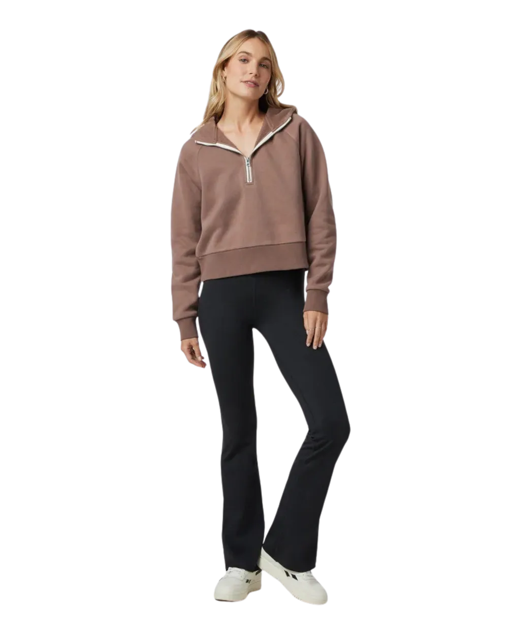 Vuori Kleidung Halo Slim Flare Hose in Schwarz Heather