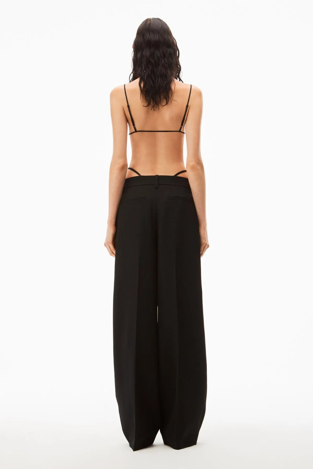 Damen Alexander Wang Alexander Wang Hose mit Kristallbesatz - Schwarz